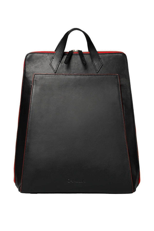 Urban Backpack Noir / Rouge - Sac a dos vegan pour ordinateur portable