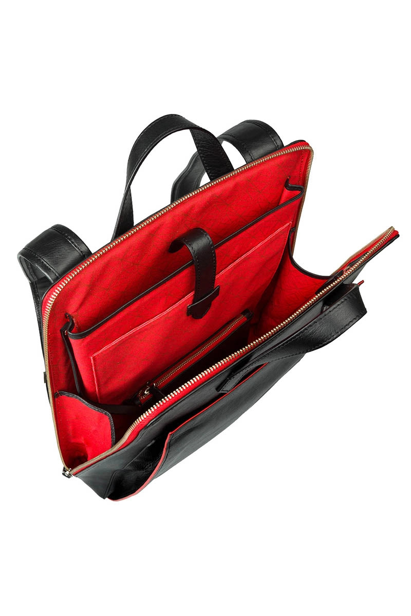 Urban Backpack Black/Red - Vegan Laptop Backpack