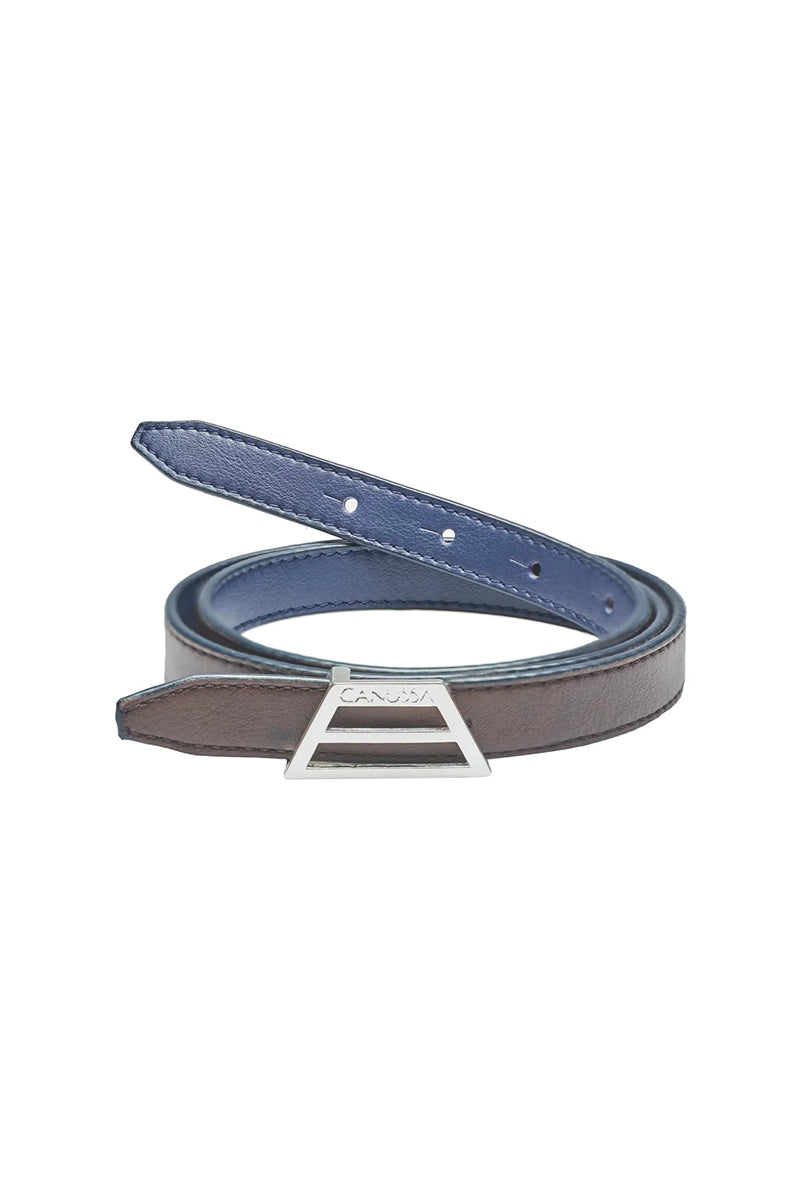 Adapt reversible belt – Blue/Brown