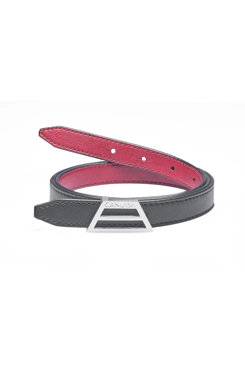 ADAPT Vegan Belt – Reversible Black/Red