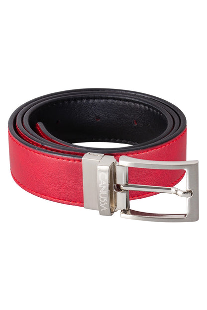 Reverse reversible belt – Black/Red