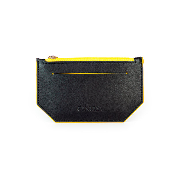 Minimal purse - Black/Yellow